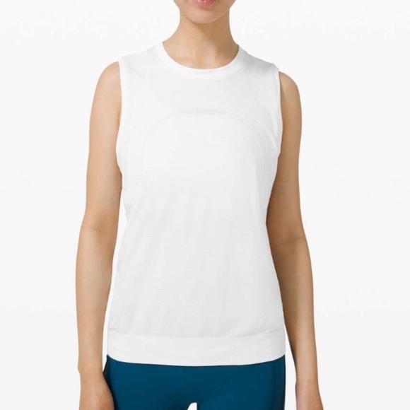 lululemon athletica Tops - Lululemon Swiftly Breathe Muscle Tank Top White / White